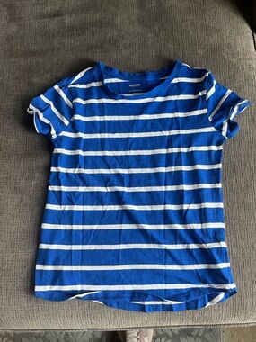 Sonoma Royal Blue and White Striped Tee